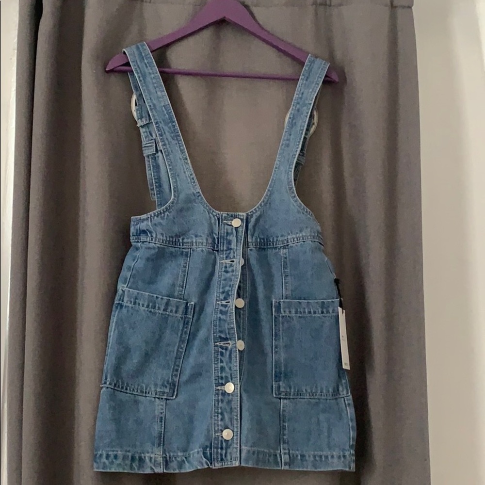 Jean overall skirt